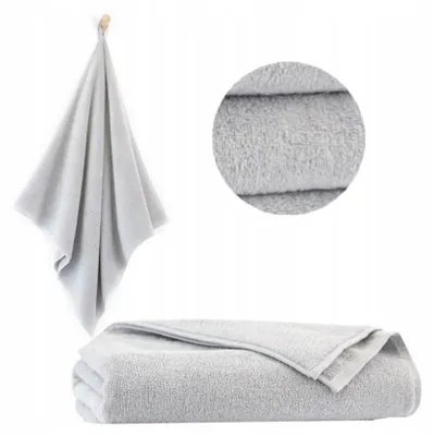 Produktbild von Handtuch - 100% Baumwolle - 400 g/m2 - 50x100 cm - Extra Saugfähig - Grau - hohe Grammatur - LICZI2