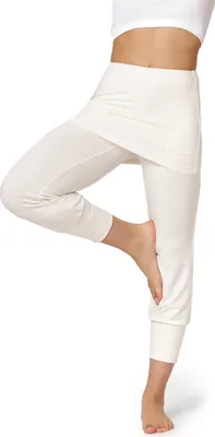 Produktbild von Bellivalini Damen Leggings Yogahose mit Rock 3/4 Hose  BLV50-276 (Ecru, 3XL)
