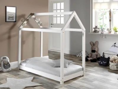 Produktbild von Vipack Hausbett Liegefläche 70 x 140 cm weiß