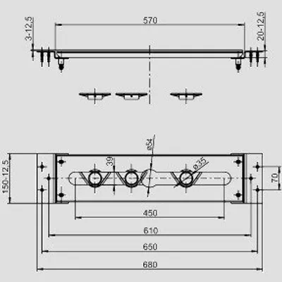 Produktbild von SANIT 17.290.00..0000 INEO RIM - Modulplatte für