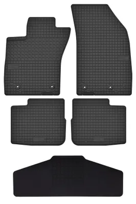 Imagen del producto de Alfombrillas de goma + túnel para Fiat Tipo II desde 2015 (sedán) – juego de 5 piezas, negras, a medida – Wielganizator SolidTread