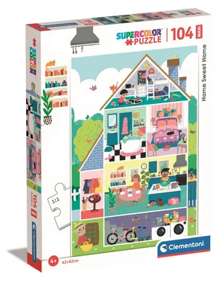 Immagine prodotto di Clementoni puzzle 104 maxi SuperKolor HomeSweetHome 23775