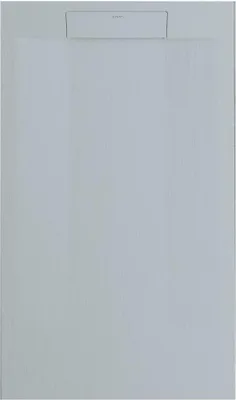Produktbild von Mineralguss-Duschwanne extra flach SUEZ Schieferoptik GRAU 80x80 cm