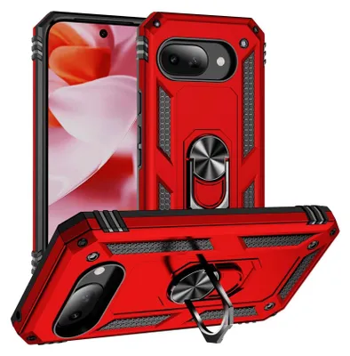 Zdjęcie produktu dla Etui na telefon komórkowy Armor Shield do Google Pixel 9a, pokrowiec Ultra Hybrid Case, czerwony
