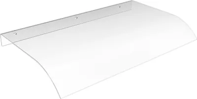 Obrázok produktu pre JOIEYOU baldachýn na vchodové dvere 80x50 cm baldachýn na vchodové dvere ochrana proti UV žiareniu baldachýn na vchodové dvere oblúkový baldachýn priehľadný PP plast