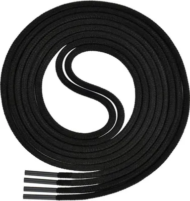 Immagine prodotto di Lacci per scarpe 2 paia Lacci rotondi 3-4mm 120cm Nero Premium