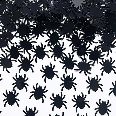 Produktbild von PartyDeco KONS23, Loses Konfetti, Schwarz, 1 Farben, Tier, Spider, Halloween