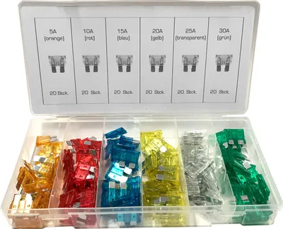 Image de 120 fusibles en plastique type 100 fusible plat fusible 3 10 15 20 25 30 A