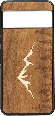 Produktbild von Bewood Holzhülle für Google Pixel 8 Pro MOUNTAINS IMBUIA