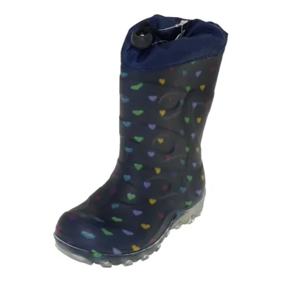 Produktbild von Beck 901 05 Warmfutter Gummistiefel Blinking Hearts Dunkel-Blau, Blau, Gr. 33