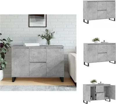 Produktbild von vidaXL Sideboard Betongrau 104x35x70 cm Holzwerkstoff -  Sideboards