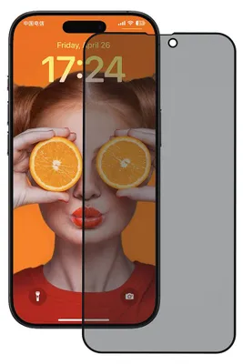 Obrázok produktu pre ANANK - 2.5D 5× zosilnené 180° ochranné sklo s ochranou súkromia na iPhone 17 – čierne