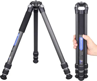 Produktbild von Stativ aus Kohlefaser – Kamerastativ – Fotostativ – Reisestativ – Videostativ – 32,5 Zoll / 82,5 cm