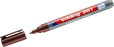Produktbild von Whiteboardmarker edding 361 nachfüllbar 1mm braun Packung mit 10 Stück