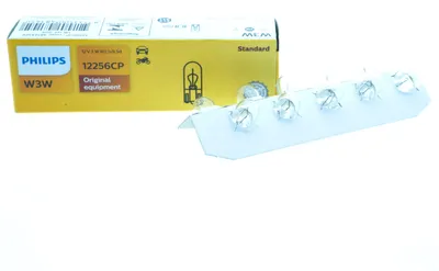 Zdjęcie produktu dla Philips Vision 12256CP Konwencjonalna żarówka wewnętrzna i sygnalizacyjna, 3 W, 12 V, W3W, 1 szt.