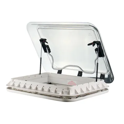 Produktbild von Dachluke  70x50cm Dachfenster Dachhaube LED mit Zwangsbelüftung, Insektenschutz
