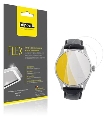 Produktbild von 2x Schutzfolie für idomars iW07 Folie, 100% Displayabdeckung, dipos Flex