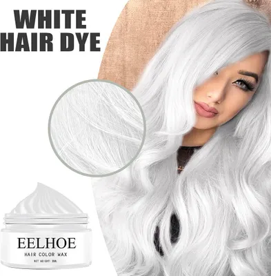 Produktbild von 30ml DIY Weiß Haarfärbewachs Temporäre Männer Natürliche Matte Einweg-Haarfarbe