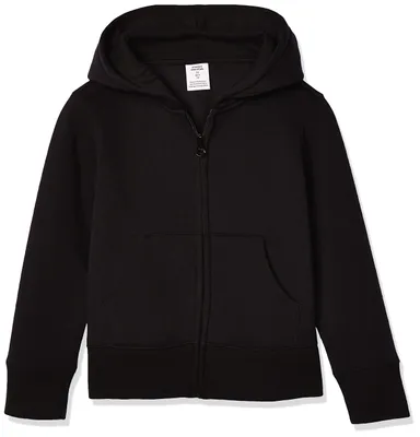 Immagine prodotto di A. Felpa con cappuccio e zip in pile per bambine, colore nero, taglia 3 anni