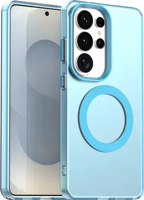 Image de Coque MagSafe pour Samsung Galaxy S26 Ultra, motif Candy, coque en TPU, bleu