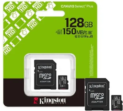 Kingston Canvas Select Plus microSD 128GB met SD-adapter - foto 1