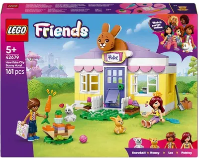 Produktbild von LEGO Friends 42679 Heartlake City Hasenhotel, Bauspielzeug, 5+ Jahre, 2 Mini-Puppen, 2 Hasen