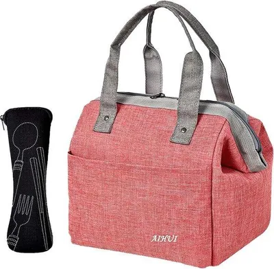 Produktbild von Famanu Thermische Lunchtasche Wasserfest - Wiederverwendbare Lunchbox Tasche für Arbeit, Schule und Picknick