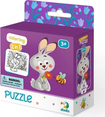 Produktbild von TM Toys Dodo 300121 Puzzle mit der Malvorlage Hschen