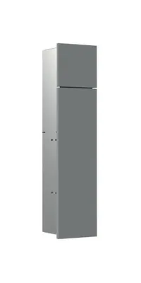 Image de emco asis module pure module WC, façade en bois en deux parties, encastré, butée gauche, 730x170mm, avec compartiment pour rouleau de réserve, 975551500