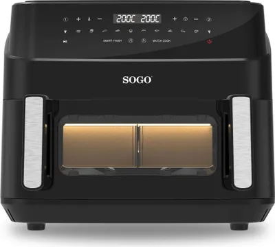 Obrázok produktu pre Sogo FRE-SS-10895, Teplovzdušná fritéza, 10,5 L, 50 °C, 200 °C, 60 min, Dvojitý