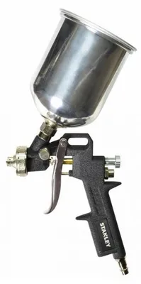 NU AIR Lackierpistole mit oberem Stahlbehälter 0,5 l und 1,5 mm Düse