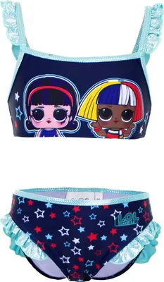 Produktbild von LOL Surprise Badeanzug für Mädchen Farbenfrohe Schwimmkleidung für kleine Fashionistas Dunkelblau 5 Jahre