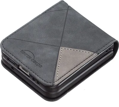 Produktbild von Samsung Galaxy Z Flip4 Kunstleder mit Rautenstruktur Schutz Cover Etuis Muster