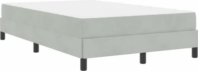 Immagine prodotto di Letto a molle con materasso Grigio chiaro 120 x 190 cm Tessuto