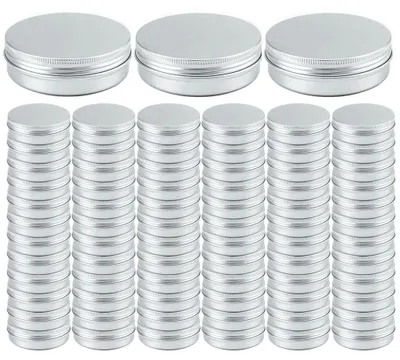 Produktbild von Set mit 75 Aluminium-Aufbewahrungsbehältern mit Schraubdeckel
