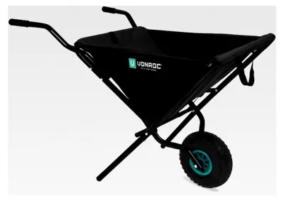 Produktbild von Faltbare Schubkarre 50 Liter - Mit Vollgummireifen - Ideal als Gartenwagen und Transportkarre - Belastbarkeit bis 30 kg