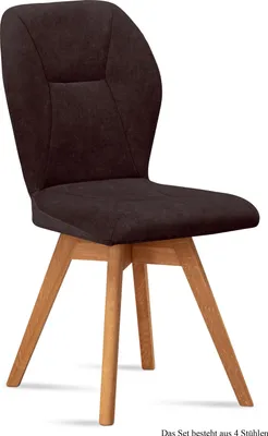 Produktbild von Esszimmerstuhl drehbar (4er-Set) Draga 51x92x60 Eiche geölt/Espresso