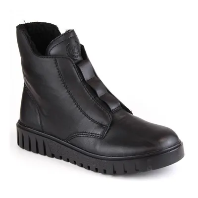 Produktbild von Rieker Schuhe Skórzane Komfortowe Botki Damskie Ocieplane Czarne Y3458-00, RKR619