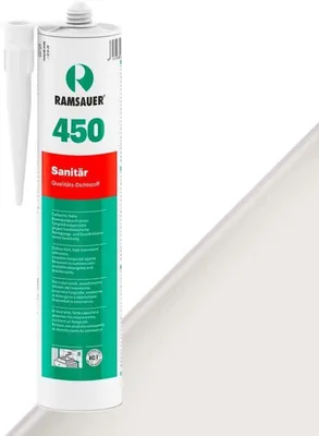 Produktbild von RAMSAUER 450 Sanitär Silikon 310 ml Kartusche Weiß