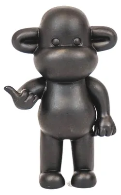 Obrázek produktu pro Dekorace – Figurka opice "The Legend" – Černá – 11x7x19 cm