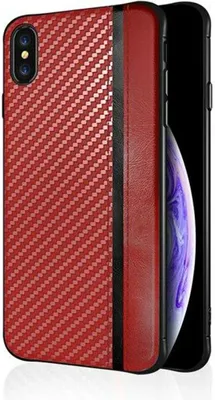 Produktbild von Samsung Galaxy A11 Handyhülle Case Cover Schale Carbon Optik Bumper Rot