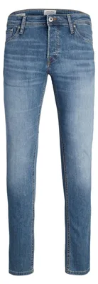 Productafbeelding van Jack & Jones 12166854, Blauw, Jeans, Katoen, Elastaan, Polyester, Niet bleken, Aanhangend drogen, Wassen op een fijnwasprogramma (40°C)