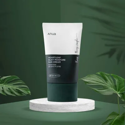 Obrázek produktu pro Anua Heartleaf hedvábný hydratační krém na opalování SPF 50+ PA++++