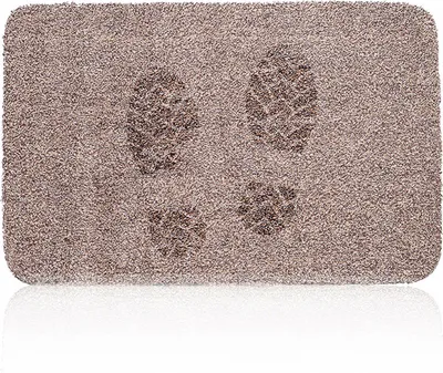 Obrázok produktu pre Rohožka na dvere Rohožka na zachytávanie nečistôt Bavlna 70 x 45 cm Rohožka na dvere Umývateľná nekĺzavá Vnútorná vonkajšia rohožka na dvere Lapač nečistôt Protišmyková rohožka na vstupné dvere Béžová Retoo