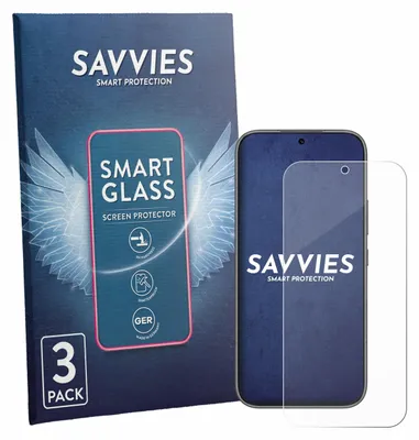 Produktbild von 3x Savvies Schutzglas Folie für Honor 600 Pro 9H Panzer Schutzfolie Glas Displayschutz klar transparent