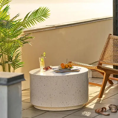Productafbeelding van House Nordic Salontafel Bonn Fiberclay Terrazzo ø70cm