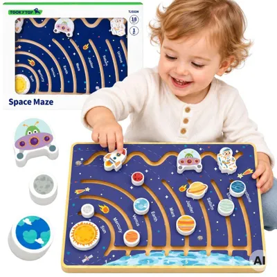 Imagen del producto de Tablero educativo del sistema solar de juguete Tooky