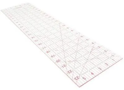 Quilt-Lineal aus Acryl, transparent, 6 x 24 Zoll