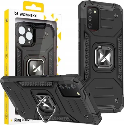 Immagine prodotto di Wozinsky Ring Armor Custodia ibrida blindata + supporto magnetico Samsung Galaxy A03S Nero