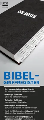 Produktbild von Bibel-Griffregister schwarz